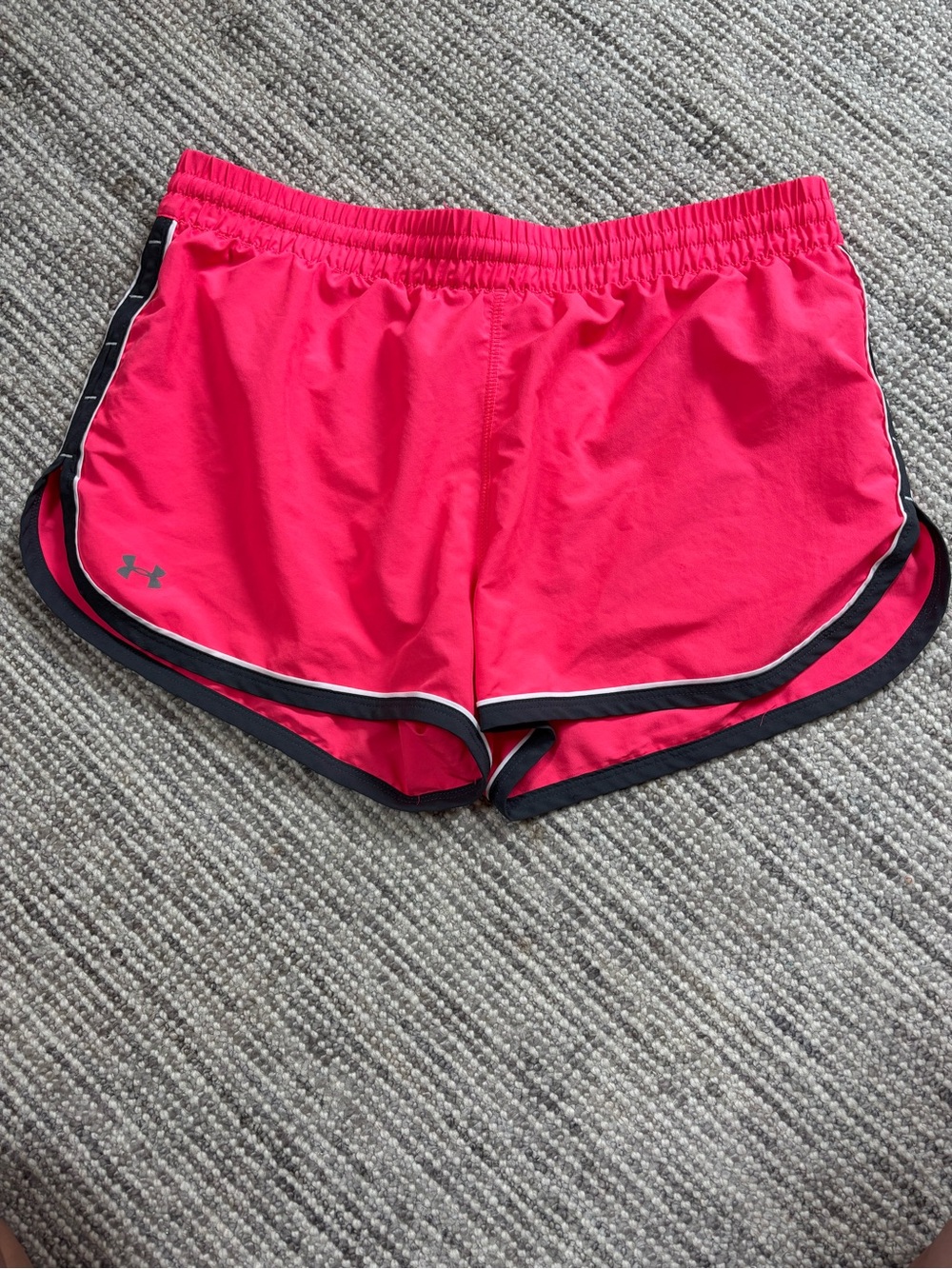 Under Armour Women's Pink Athletic Running Shorts- Medium